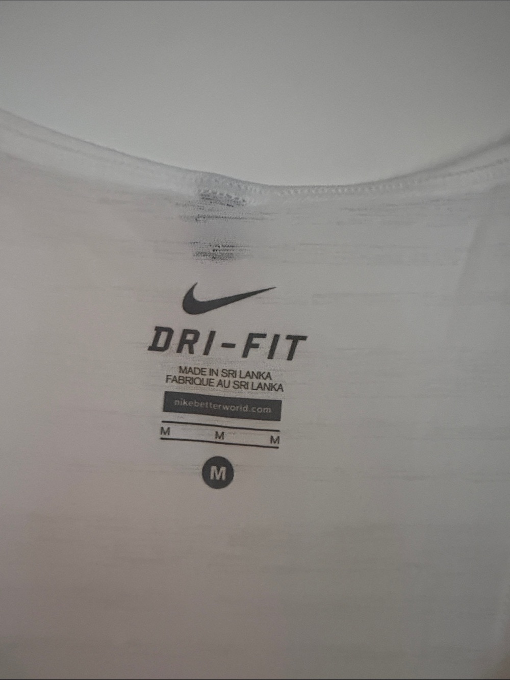 Nike White Dri-FIT Mesh Racerback Tank - Picture 4 of 10